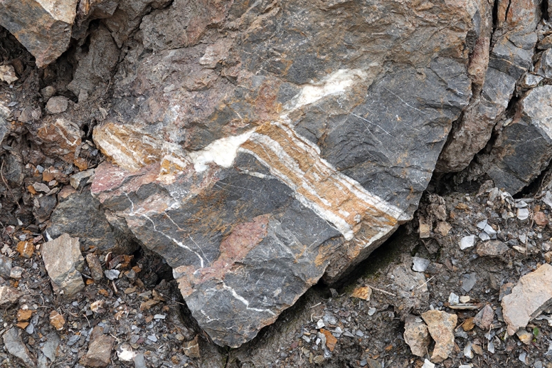 Displaced Calcite Vein